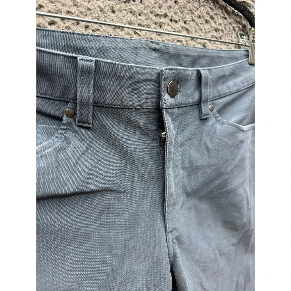 Lululemon ABC Slim-Fit 5 Pocket Pant Tech Canvas Heathered Deep Navy Men Size 31